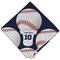 Baseball Jersey Cloth Dinner Napkin - Single w/ Name and Number