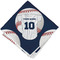 Baseball Jersey Cloth Napkins - Personalized Lunch (Folded Four Corners)