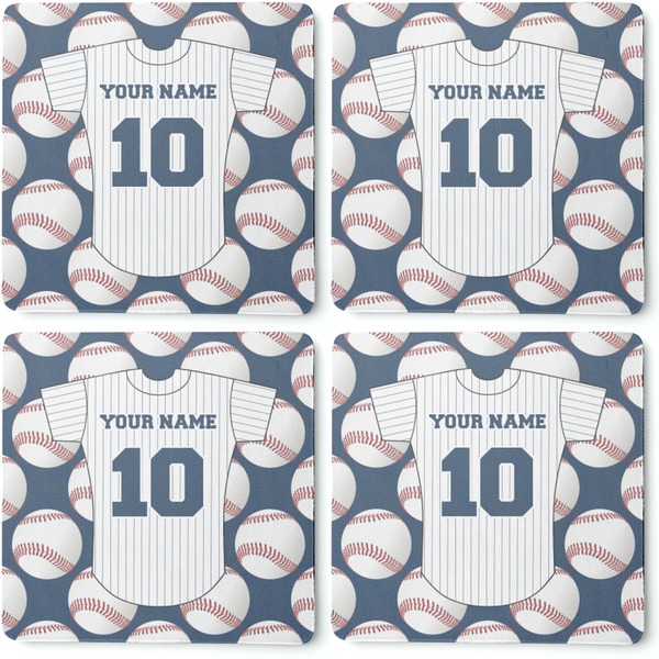 Baseball Jersey Coaster Rubber Back - Apvl