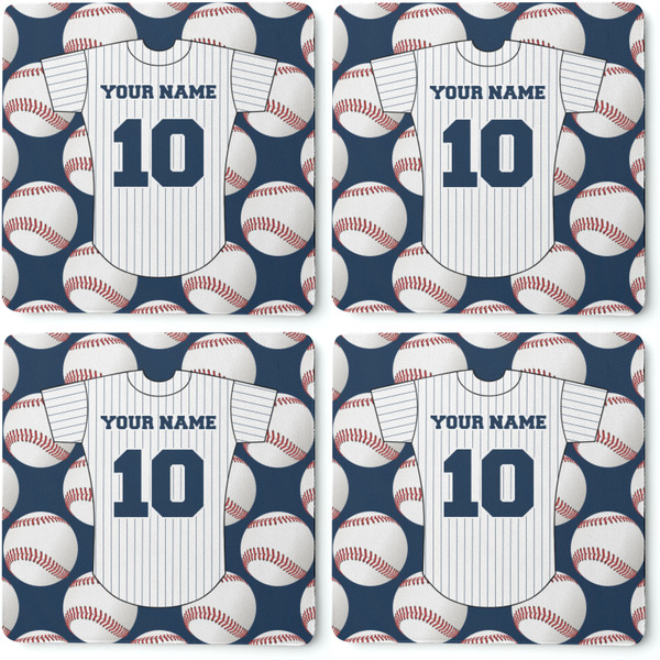 Baseball Jersey Coaster Rubber Back - Apvl