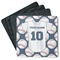 Baseball Jersey Square Rubber Backed Coasters - Set of 4 (Personalized)