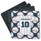 Baseball Jersey Square Rubber Backed Coasters - Set of 4 (Personalized)