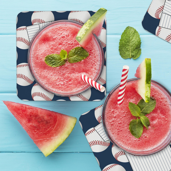 Baseball Jersey Coaster Set - LIFESTYLE