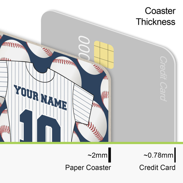 Baseball Jersey Coaster Thickness