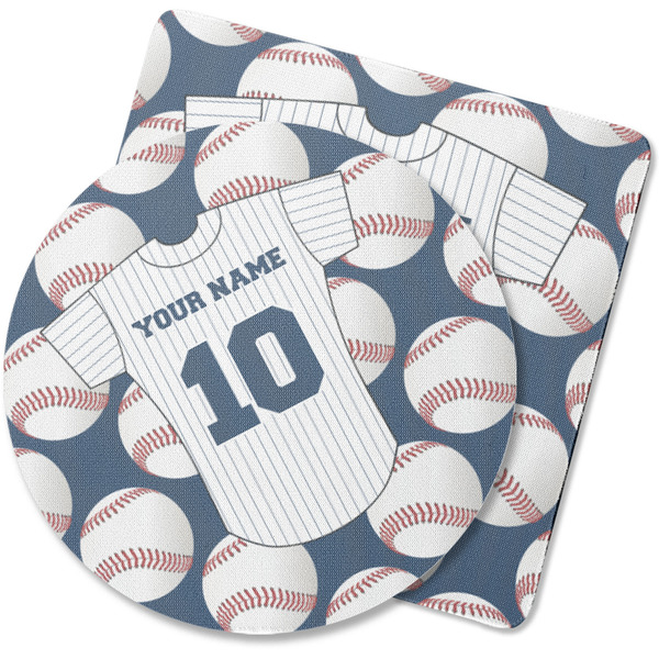 Custom Baseball Jersey Rubber Backed Coaster (Personalized)
