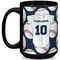 Baseball Jersey Coffee Mug - 15 oz - Black Full