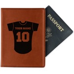 Baseball Jersey Passport Holder - Faux Leather - Double Sided (Personalized)