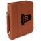 Baseball Jersey Cognac Leatherette Bible Covers with Handle & Zipper - Main