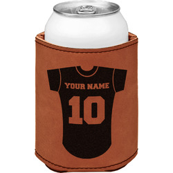 Baseball Jersey Leatherette Can Sleeve - Double Sided (Personalized)