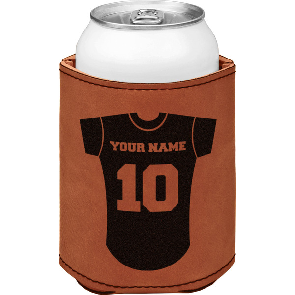 Custom Baseball Jersey Leatherette Can Sleeve - Double Sided (Personalized)