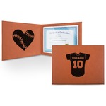 Baseball Jersey Leatherette Certificate Holder (Personalized)