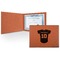 Baseball Jersey Leatherette Certificate Holder - Front (Personalized)