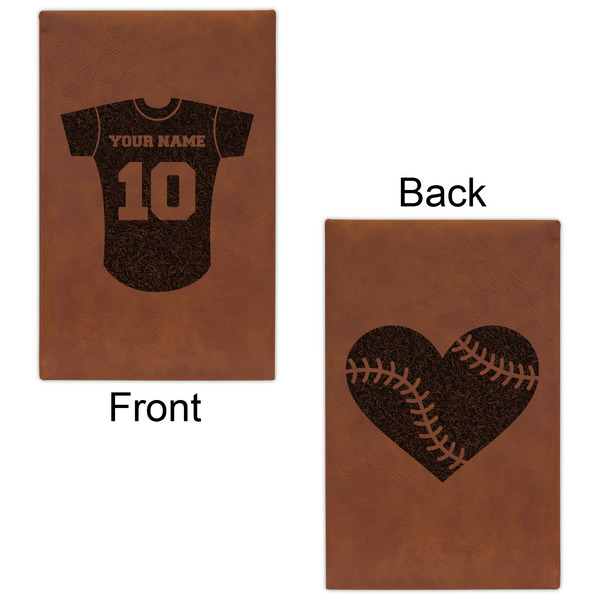 Baseball Jersey Cognac Leatherette Journal - Double Sided - Apvl