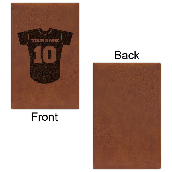 Baseball Jersey Cognac Leatherette Journal - Single Sided - Apvl