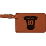 Baseball Jersey Leatherette Luggage Tag (Personalized)