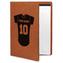 Baseball Jersey Leatherette Portfolio with Notepad (Personalized)