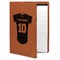 Baseball Jersey Leatherette Portfolio with Notepad (Personalized)