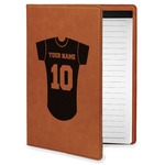 Baseball Jersey Leatherette Portfolio with Notepad - Small - Double Sided (Personalized)