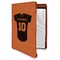 Baseball Jersey Leatherette Zipper Portfolio with Notepad (Personalized)