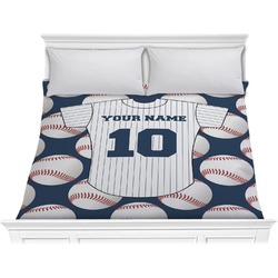 Baseball Jersey Comforter - King (Personalized)