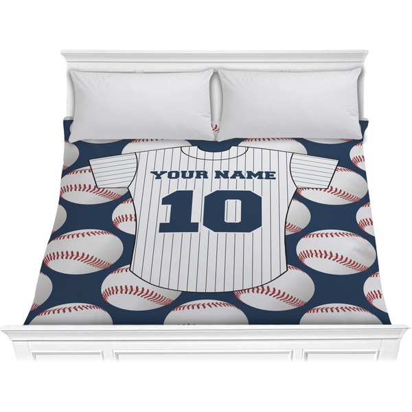 Custom Baseball Jersey Comforter - King (Personalized)