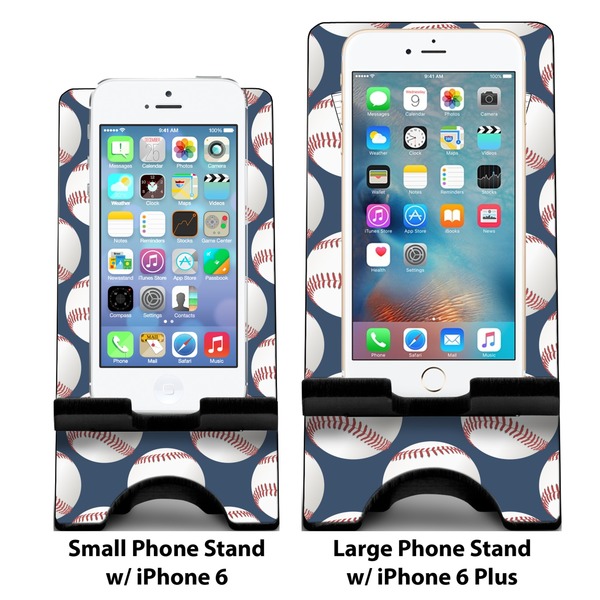 Baseball Jersey Compare Phone Stand Sizes - with iPhones