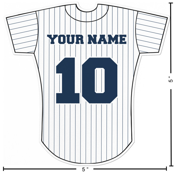 Baseball Jersey Custom Shape Iron On Patches - L - APPROVAL