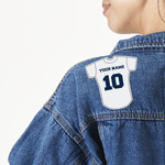 Baseball Jersey Twill Iron On Patch - Custom Shape - Large (Personalized)