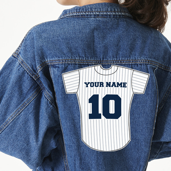 Custom Baseball Jersey Twill Iron On Patch - Custom Shape - 3XL (Personalized)