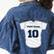 Baseball Jersey Twill Iron On Patch - Custom Shape - 3XL (Personalized)
