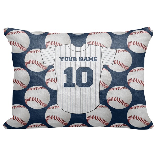 Custom Baseball Jersey Decorative Baby Pillowcase - 16"x12" (Personalized)