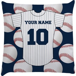 Print Decorative Pillow Covers Custom 2 Pillowcases Football Style 12x12 16x16 18x18 Personalize Name and Number 
