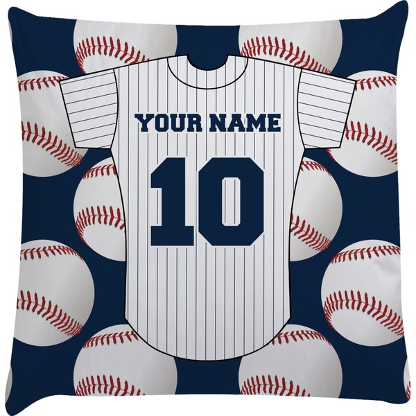 Custom Baseball Jersey Decorative Pillow Case (Personalized)