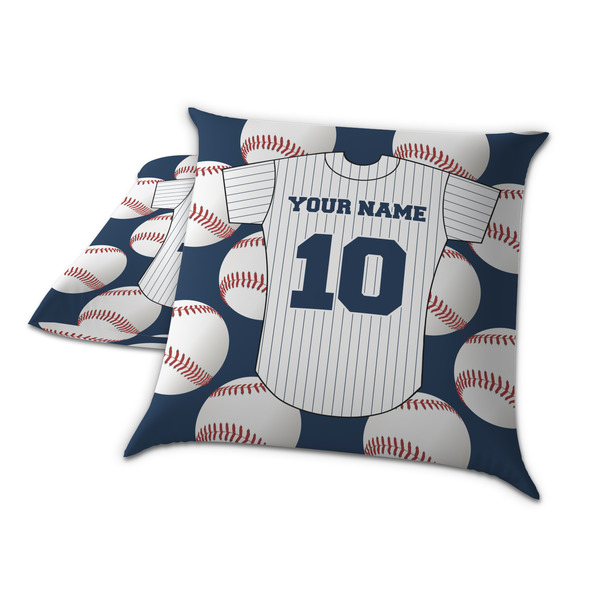 Baseball Jersey Decorative Pillow Case - TWO