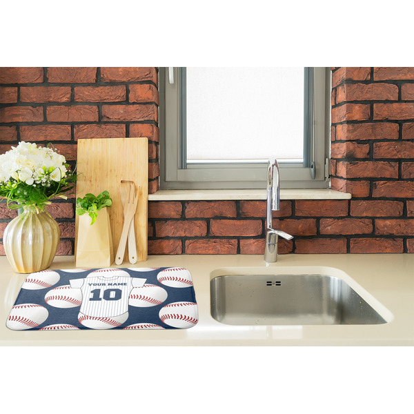 Baseball Jersey Dish Drying Mat - LIFESTYLE 2