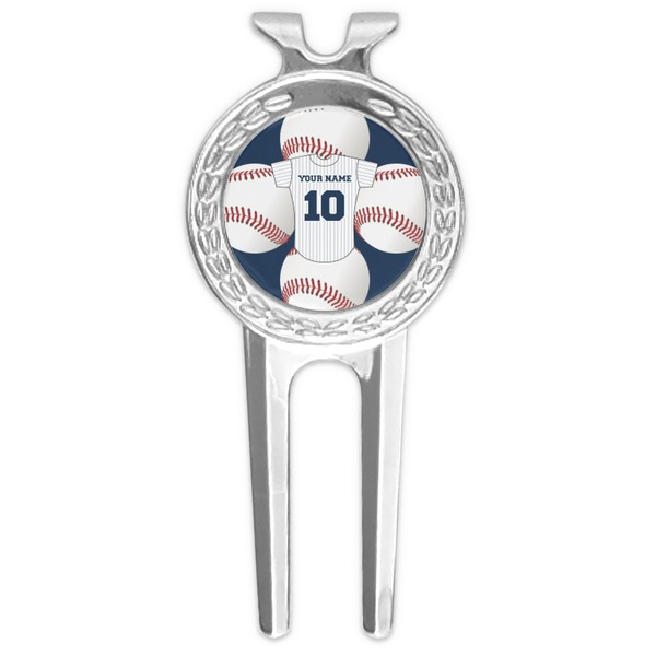 Custom Baseball Jersey Golf Divot Tool & Ball Marker (Personalized)