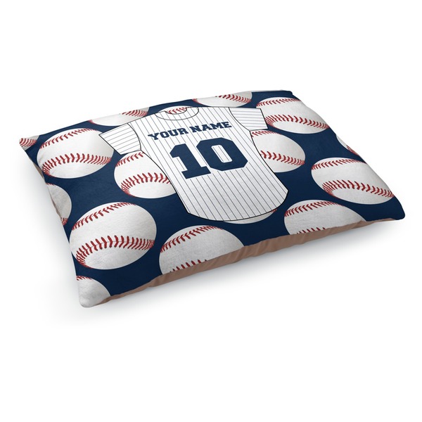 Custom Baseball Jersey Dog Bed - Medium w/ Name and Number