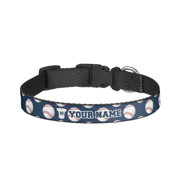 Custom Baseball Jersey Dog Collar - Small (Personalized)
