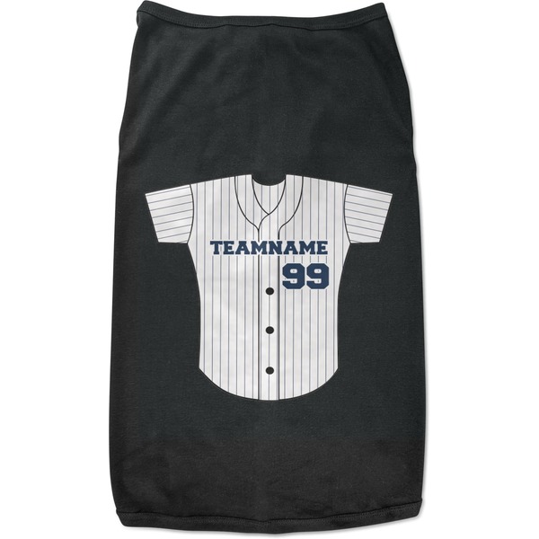 Custom Baseball Jersey Black Pet Shirt - L (Personalized)