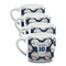 Baseball Jersey Double Shot Espresso Mugs - Set of 4 Front
