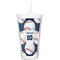 Baseball Jersey Double Wall Tumbler with Straw (Personalized)