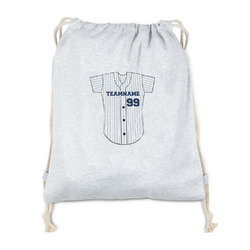 Baseball Jersey Drawstring Backpack - Sweatshirt Fleece - Double Sided (Personalized)
