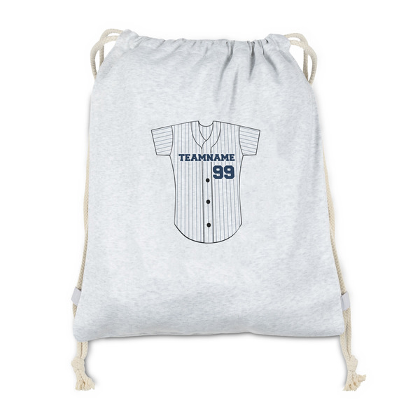Custom Baseball Jersey Drawstring Backpack - Sweatshirt Fleece - Double Sided (Personalized)