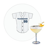 Baseball Jersey Printed Drink Topper - 3.25" (Personalized)