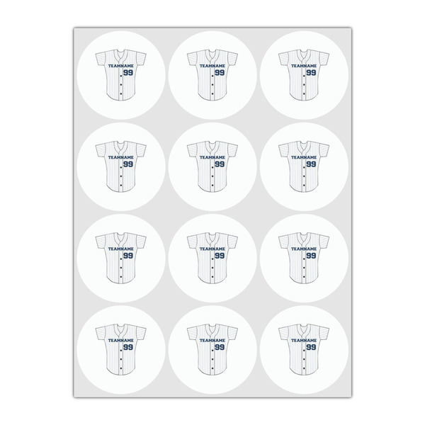 Baseball Jersey Drink Topper - Small - Set of 12