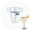 Baseball Jersey Printed Drink Topper - 3.5" (Personalized)