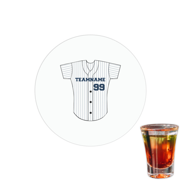 Custom Baseball Jersey Printed Drink Topper - 1.5" (Personalized)