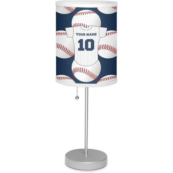 Custom Baseball Jersey 7" Drum Lamp with Shade (Personalized)