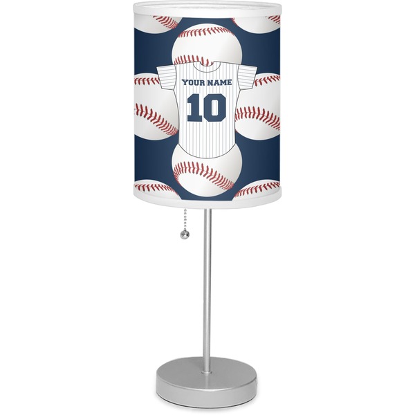 Custom Baseball Jersey Lamp with Drum Shade (Personalized)