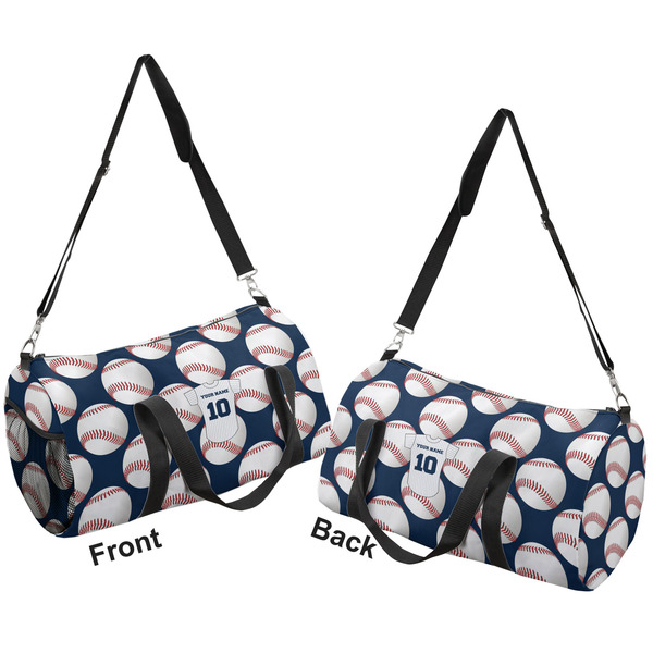 Baseball Jersey Duffle bag large front and back sides